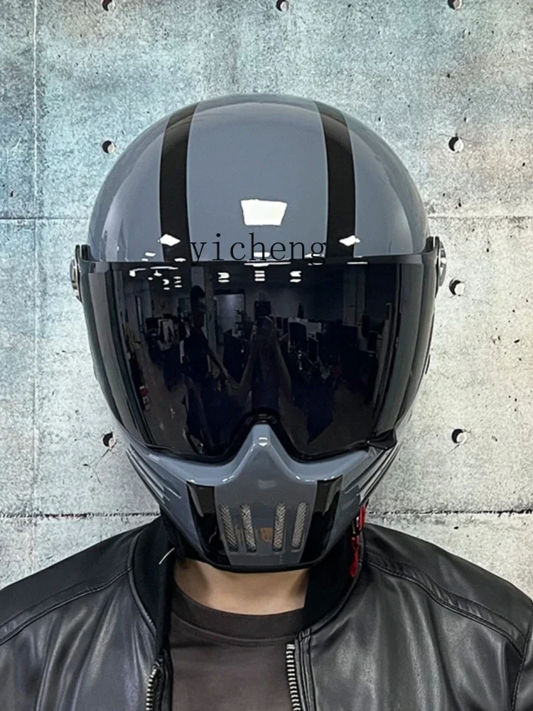 Xl Helmet Motorcycle Men's and Women's Motorcycle Full Face Helmet Cruise Spirit Knight Four Seasons