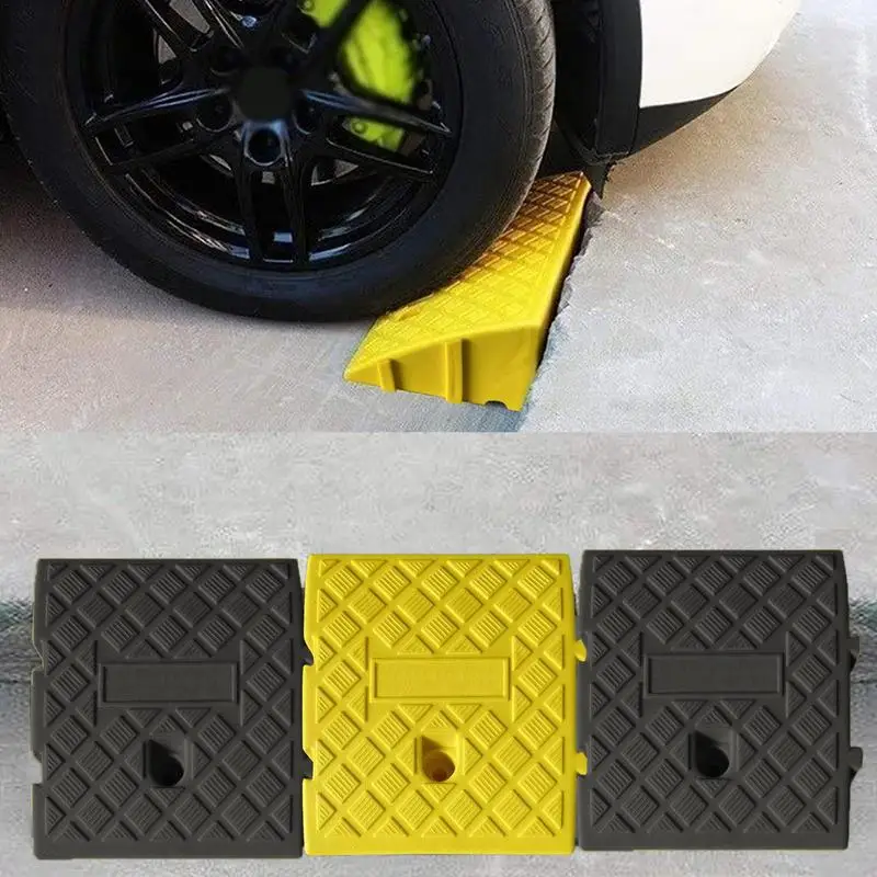 Driveway Curb Ramps For Cars Heavy Duty PVC Curb Ramp Portable Curb Ramps For Motorhome Truck Shed Ramp Pets Wheelchair Sidewalk