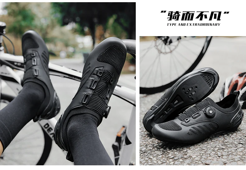 Professionelle SPD Cleat MTB Fahrradschuhe für Herren und Damen, atmungsaktiv, verschleißfest, rutschfest, leicht, Speed Dirt Mountainbike-Schuhe – Detail 14
