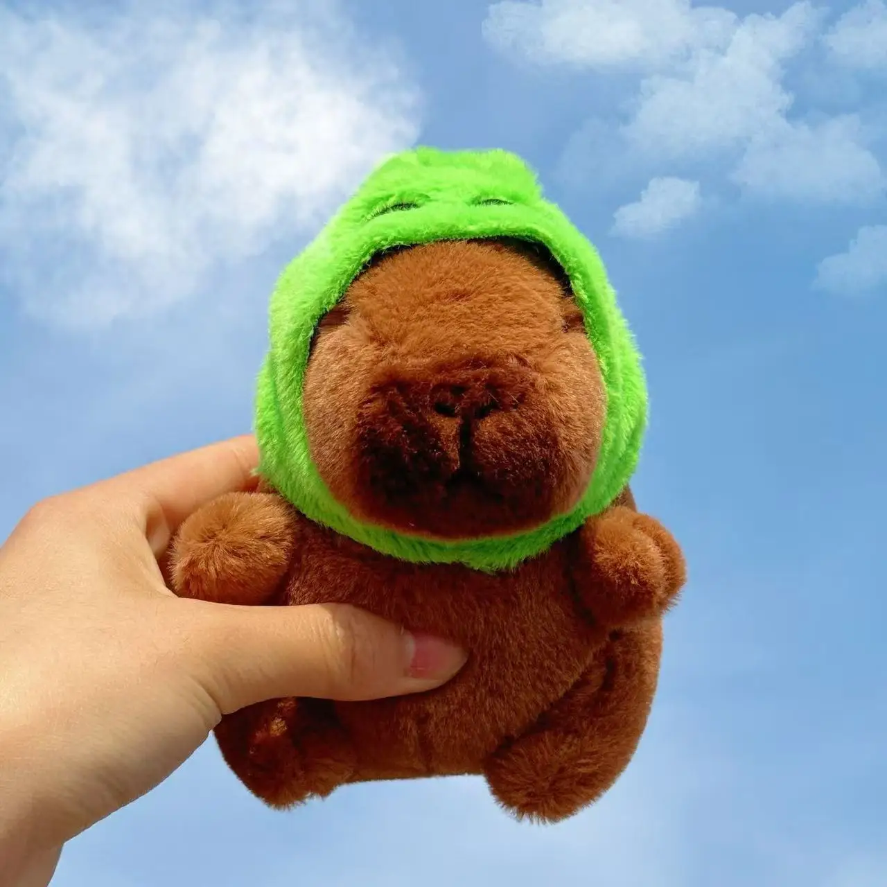 Kawaii Capybara Plush Toys Cute Capybara Bag Pendant Keychain Kids Backpack Decor Party Birthday Christmas Gift Fluffty Doll Toy