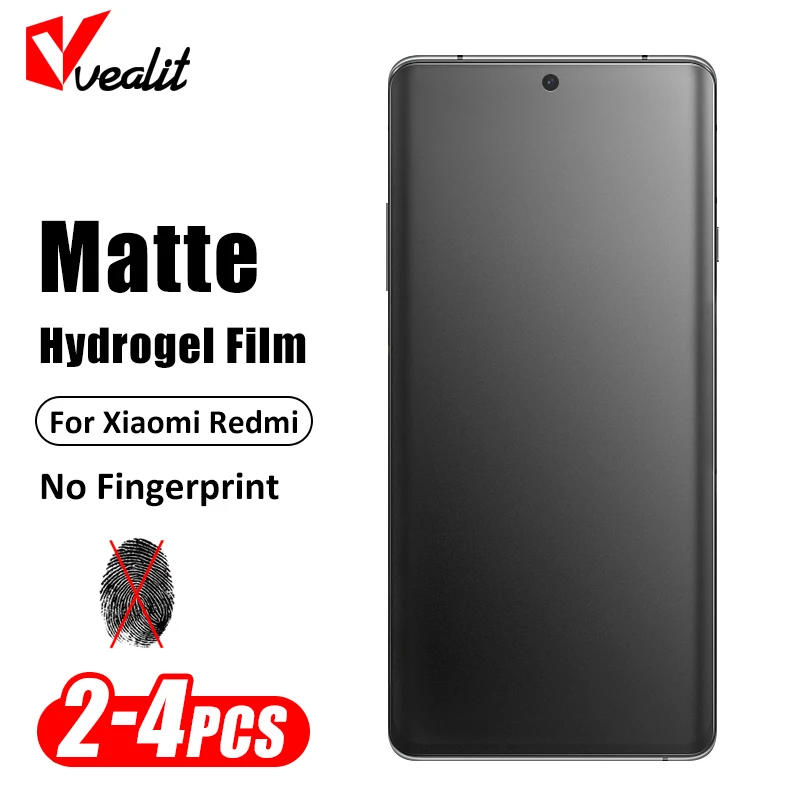 

2-4Pcs Curved Matte Hydrogel Film For Xiaomi Redmi Note 14 Pro Plus Screen Protector For Redmi Note 14 Pro Anti-Glare Soft Film