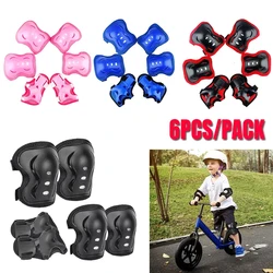 6pcs/set Kids Boy Girl Safety Helmet Knee Elbow Pad Sets Children's Cycling Skate Bicycle Helmet Protection Safety Guard