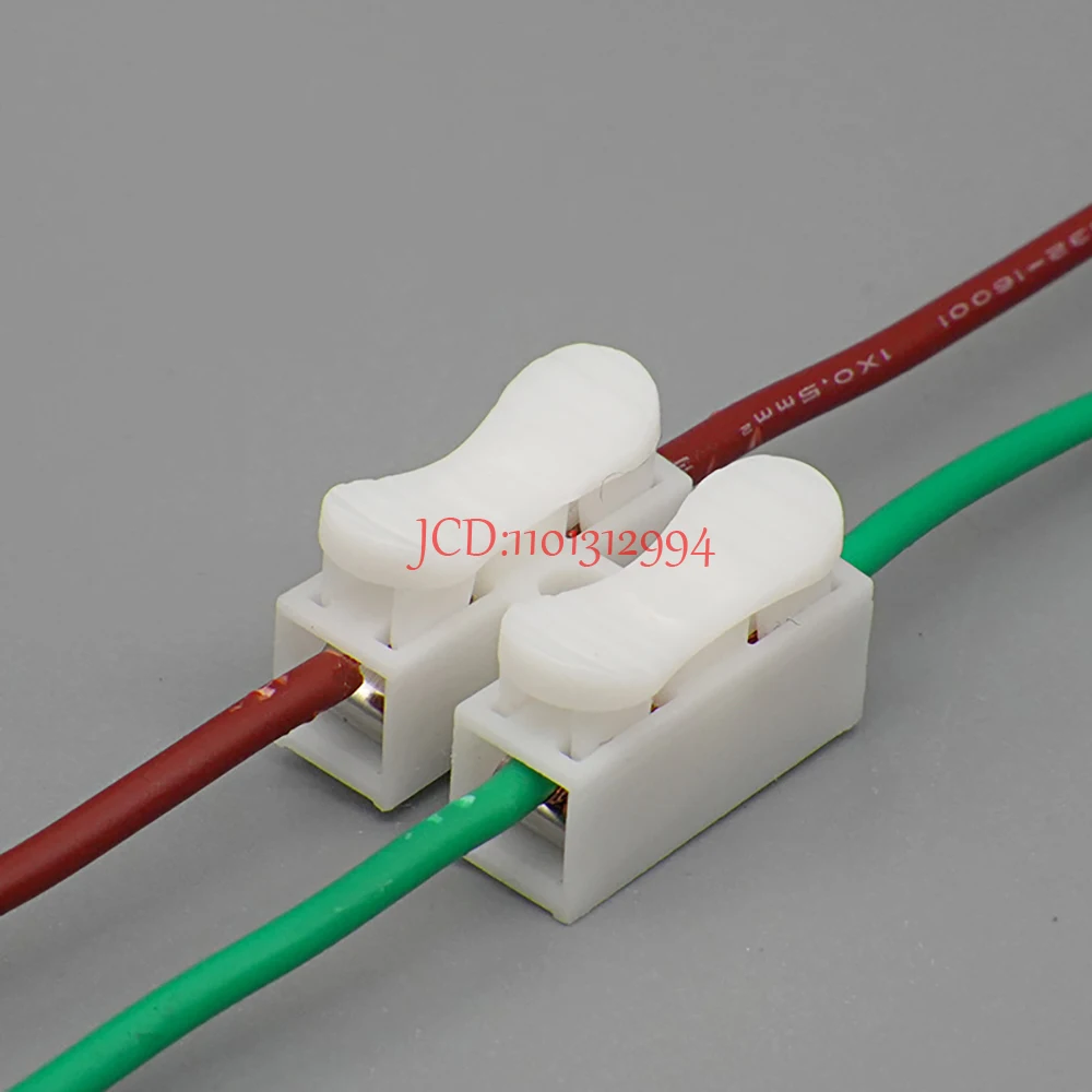 10PCS CH-2/CH-3 Quick Wire Terminal 2/3 Pins Electrical Cable Connectors Self Lock Push In Fast Block Splice Cable Line Clamp