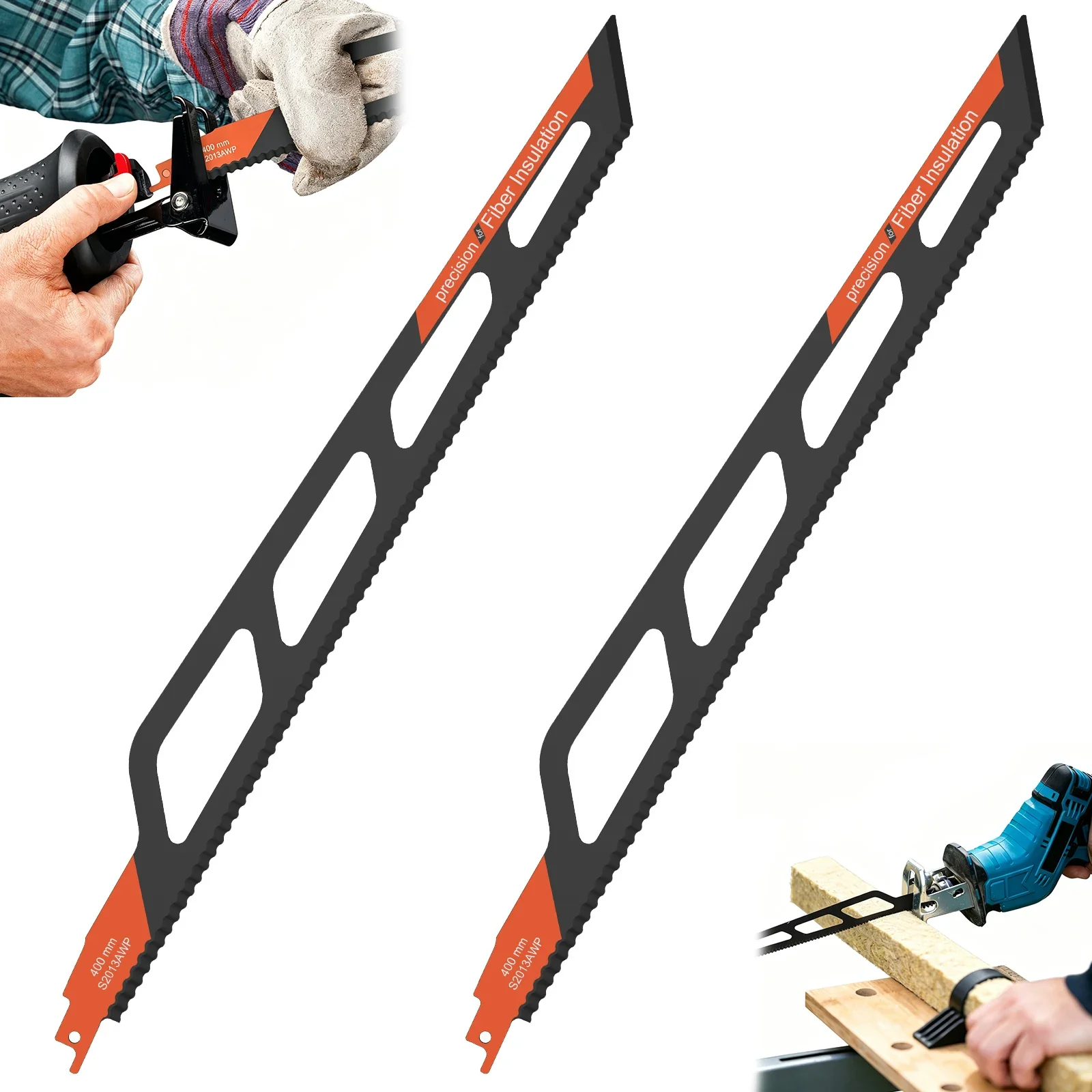 2pcs-400mm-16-inch-reciprocating-saw-blades-s2013awp-wave-serrated-edge-sabre-saw-blade-for-foam-board-cardboard-soft-plastic