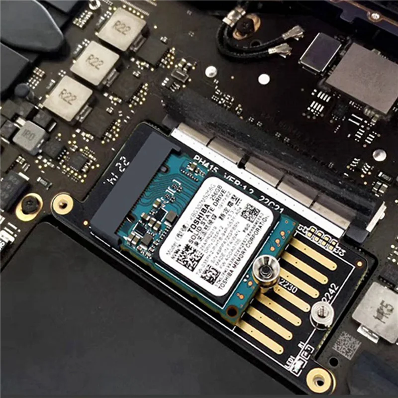 ~【A48T HOT】3X A1708 SSD 어댑터 Nvme PCI Express PCIE - NGFF M2 SSD 어댑터 카드 M.2 SSD (Pro Retina 13인치 A1708 2용)