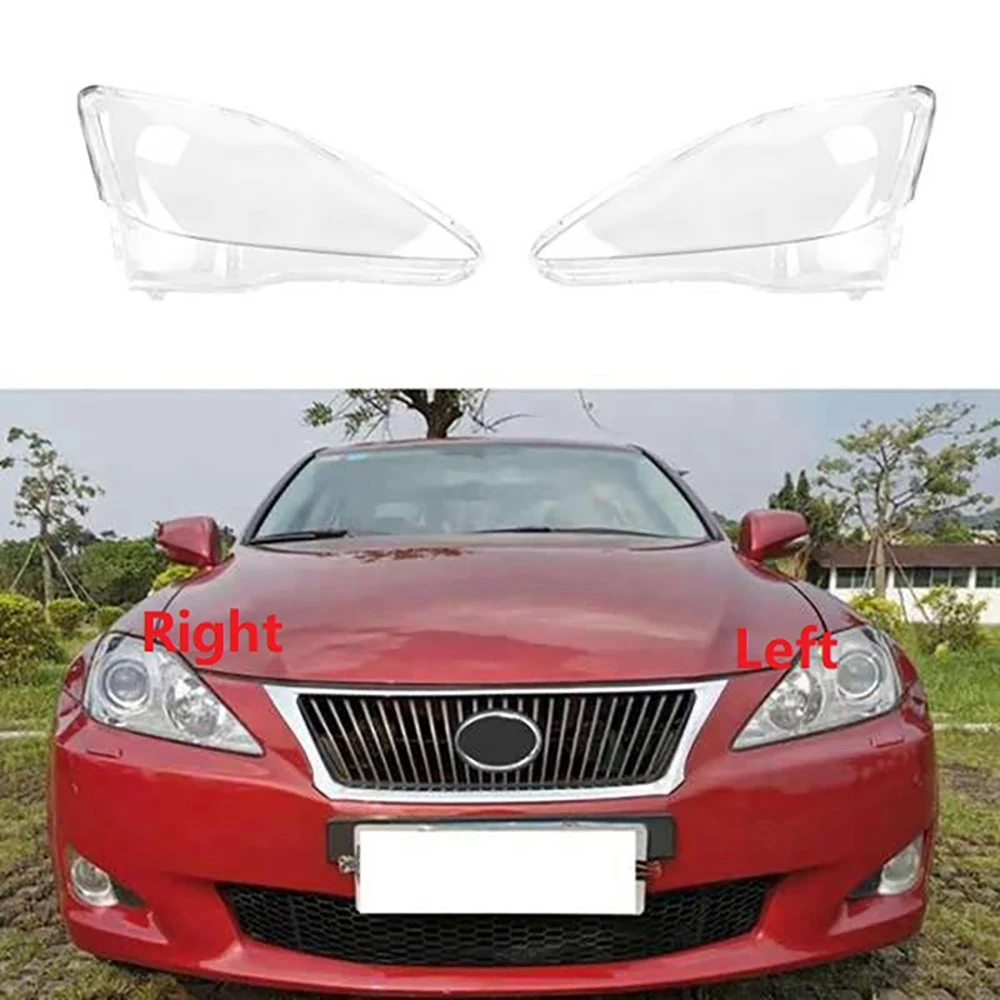 Untuk Lexus IS250 IS300 IS350 2006-2012 lampu depan kiri pelindung lampu lensa transparan penutup lampu depan