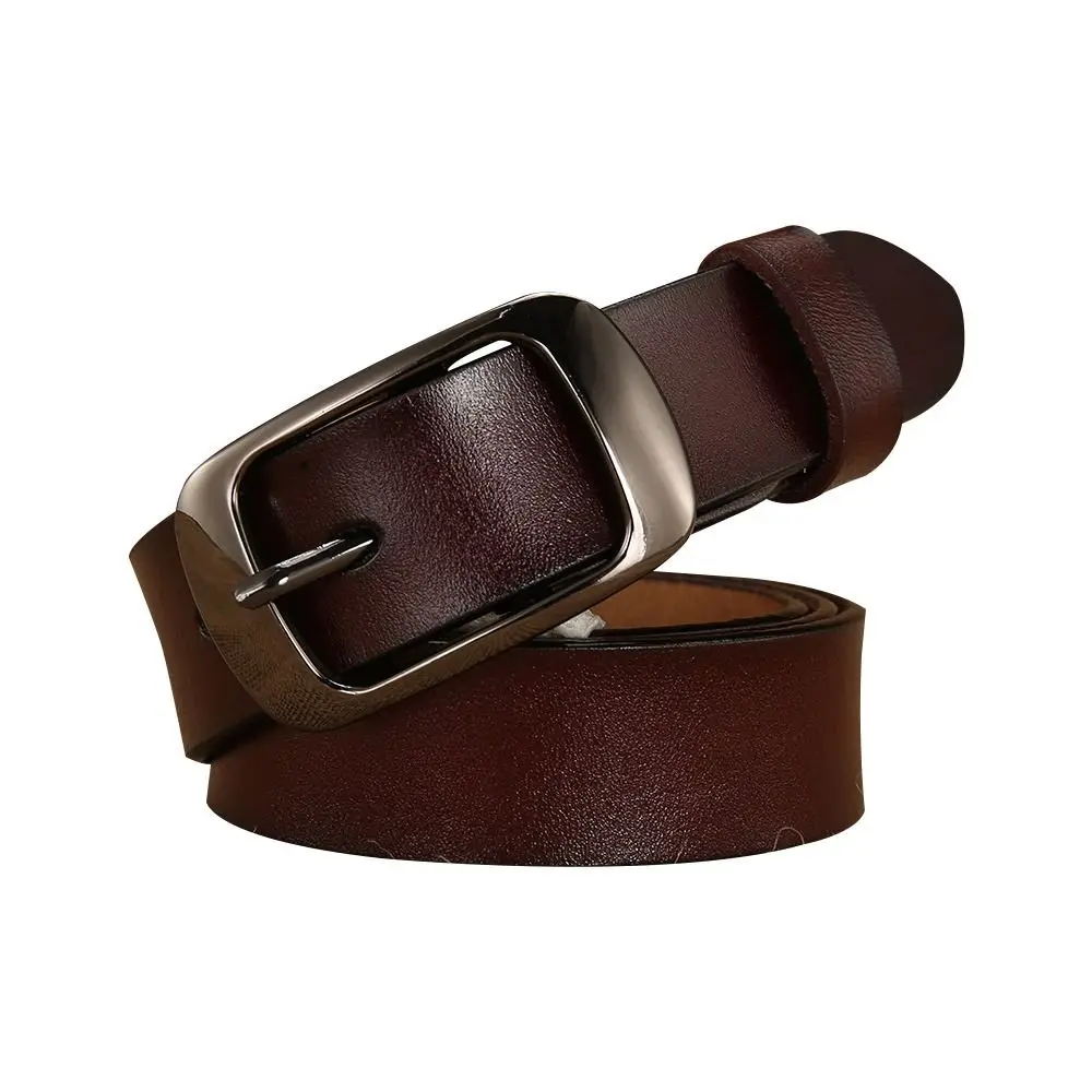 

Fashion Wild Skirt Casual Ladies Dress Belts Pants Bands Genuine Leather Belt Metal Buckle Waistband