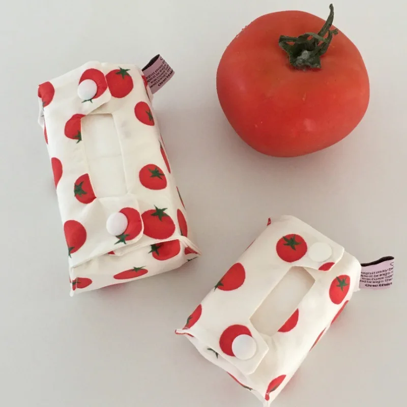 Tomato Tissue Box Creative Multifunctional Dust-Proof Extraction Tissue Box desktop Decoration Tissue Storage Bag Couple Gifts