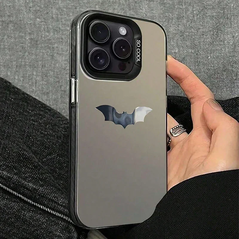 3D Slivery Bat Spider Phone Case for Xiaomi Mi 11 Lite 5G 14T 14 13T 13 12T 12X 12 Poco F6 F5 X6 X5 M6 Pro 4G Shockproof Cover