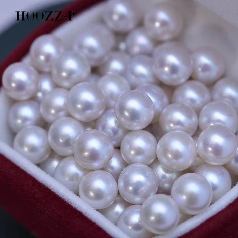 HOOZZ.P One Loose Big Freshwater Pearl Edison AAAA High Quality Round Genuine Real Natural Cultured Wholesale Jewelry Accessorie