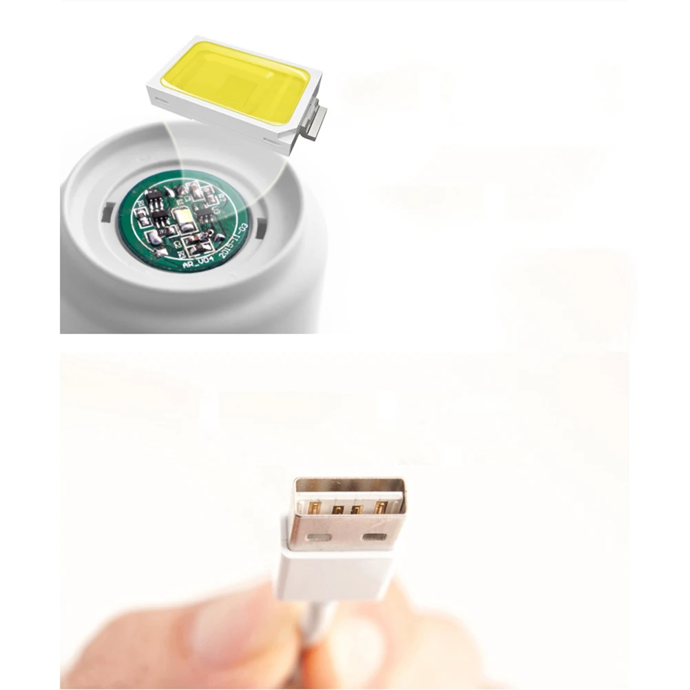 

LED Night Light Portable USB Rechargeable Dimmable Energy-saving Light Table Lamp Bedside Light Warm Light (Golden)