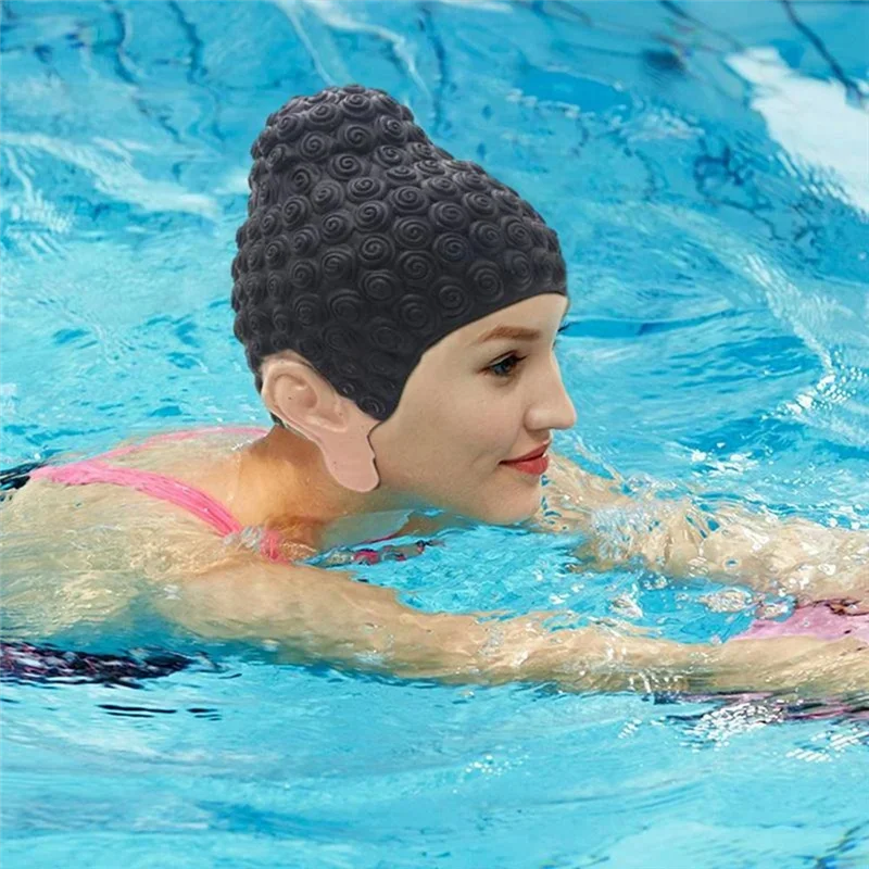 

Swimming Caps TathaGata Buddha Shape Durable Nonslip Flexible Latex Swim Caps for Surfing Kids Girls Boys Women Men Rare