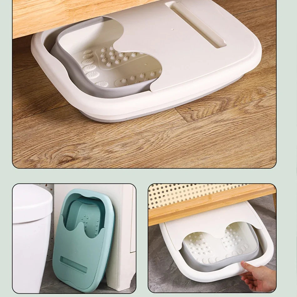 Foldable Foot Bath Tub–Portable, Covered Basin With Ergonomic Design, Silicone Thickening Suitable For Travel And Home Use - view 5
