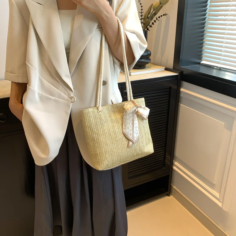 

Women's Hand Bags Shoulder Bag,Wallet Portable Tote Handbags Top-Handle Bags Fashion Beach Vacation Weaving Retro Style