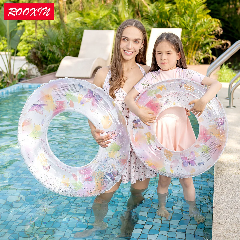 ROOXIN Child Teen Swim Ring Tube Inflatable Toys Adult Kid Swim Ring For Teen Swimming Ring Swim Pool Float Water Play Equipment