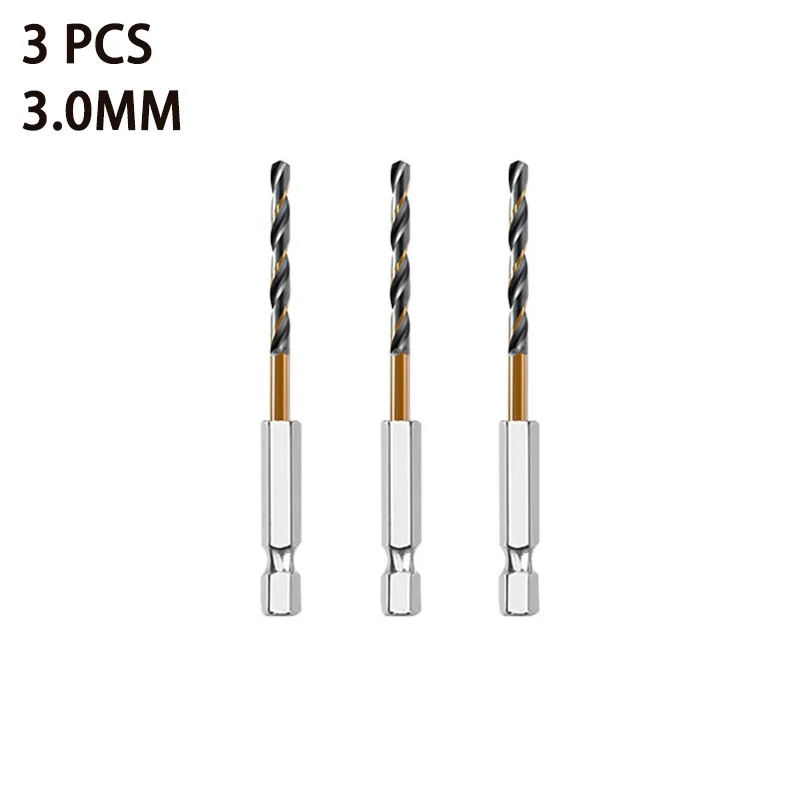 3/7/13PCS Hex Schaft Spiralbohrer Set Holz Metall Lochschneider Kernbohrwerkzeug Kobalt Bohrer Bits 1,5 2 2,5 3 3,5 4 5 6mm HSS