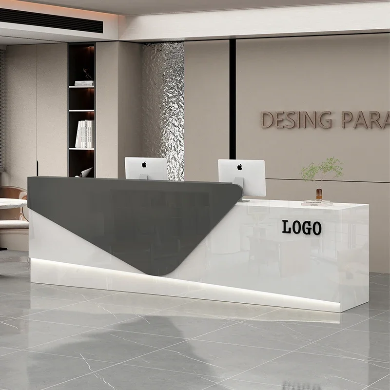 

Professional Glamour Bar Counter Unique Senior Commercial Modern Reception Desk Simple Classic Mostrador Commercial Furniture
