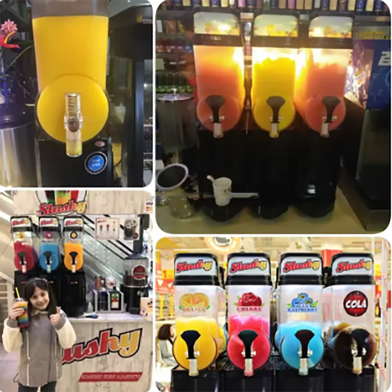 

Stainless Steel Commercial Frozen Drink Slush Slushy Making Machine Multi Function