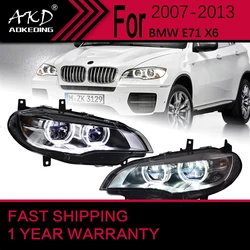 Car Lights for BMW X6 E71 LED Headlight 2007-2013 X6 E71 Lamp Drl Projector Lens Automotive Accessories