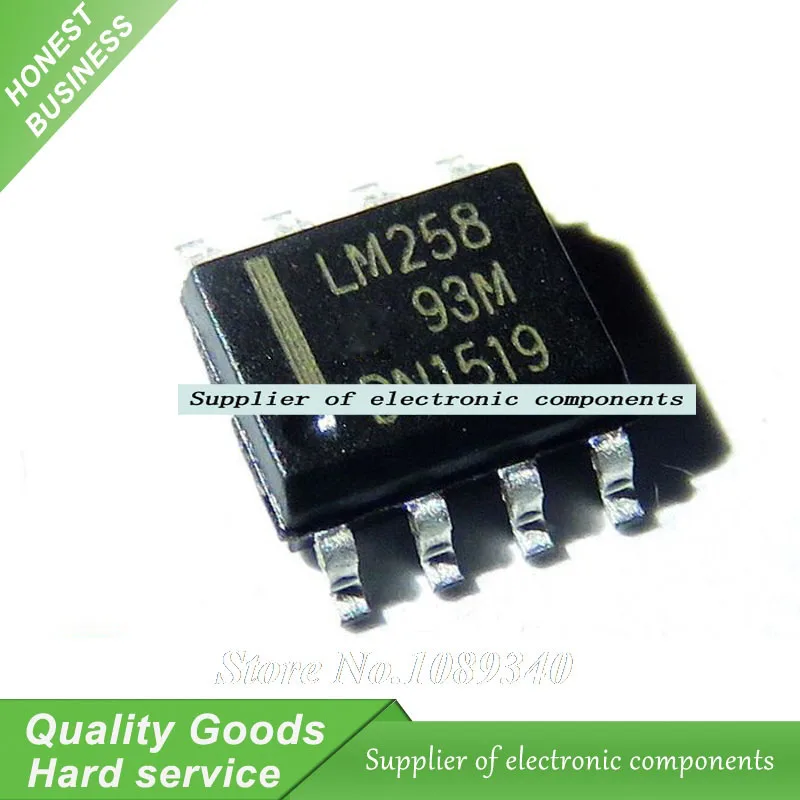 100 teile/los lm258dr lm258 sop-8 dual operations verstärker ic neues original versand kostenfrei