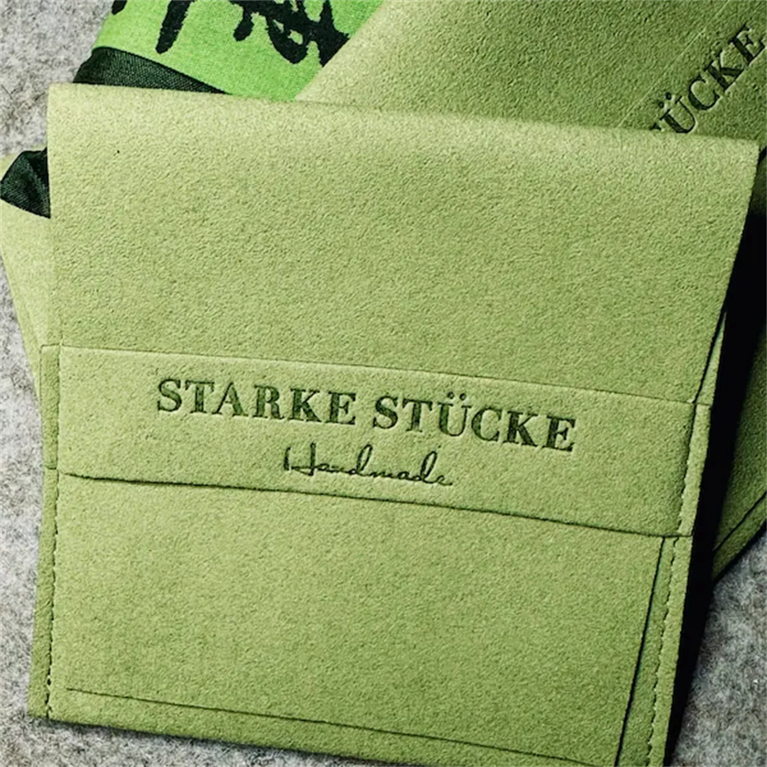 New 100-Pack Bulk Olive Green Suede Microfiber Jewelry Pouch Custom Logo Small Envelope Packaging Bag For Necklace Bracelet Ring - view 6