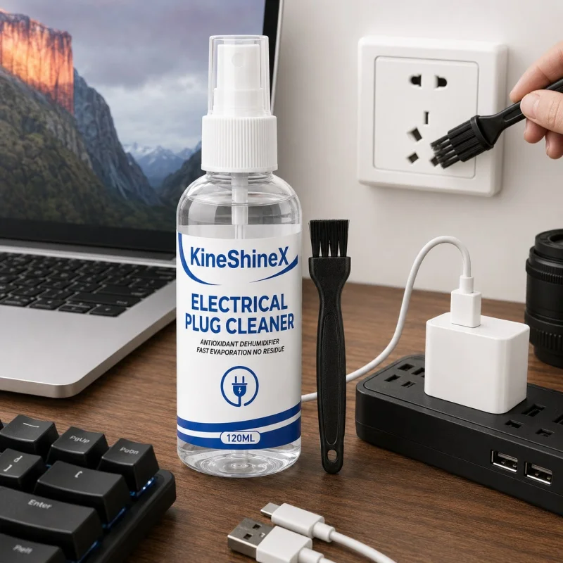 120ml Electronic Contact Cleaner Spray Fast Drying No Residue Degreaser for Car Plugs Connectors PCB Circuit Boards Deoxidizer - view 2