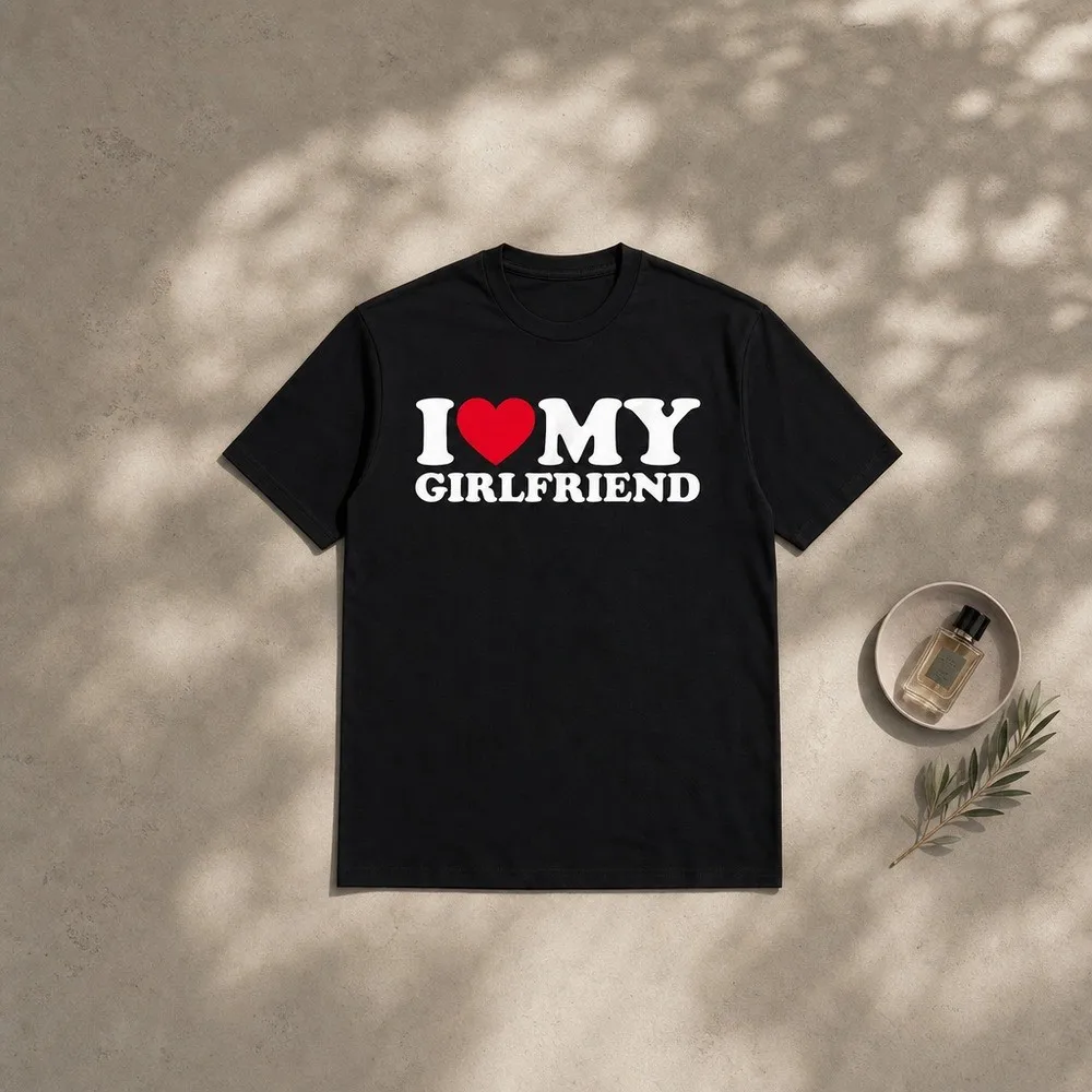 I Love My Girlfriend Shirt I Heart My Girlfriend Shirt GF T-Shirt Men and Women Relationship T-shirt