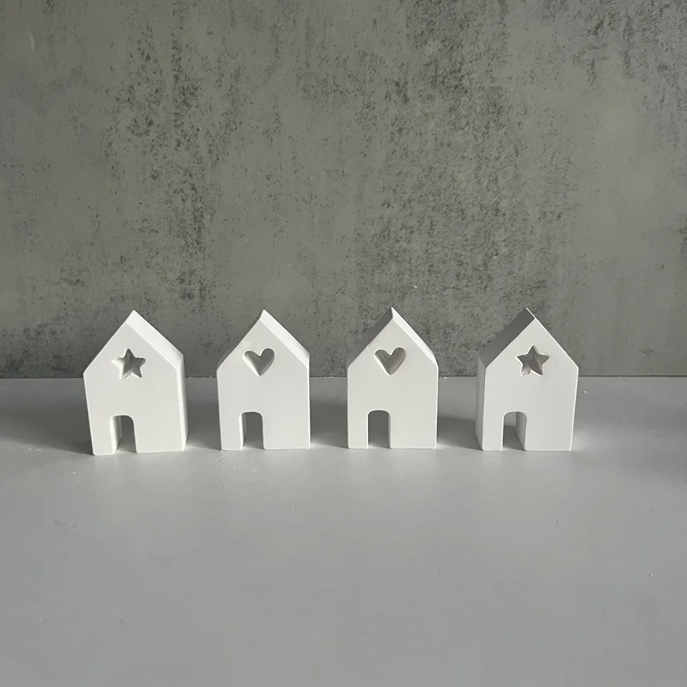 Silicone Silicone Mold 2024 Resin Making Houses Silicone Mold for Houses Handmade Candle Mold Candle