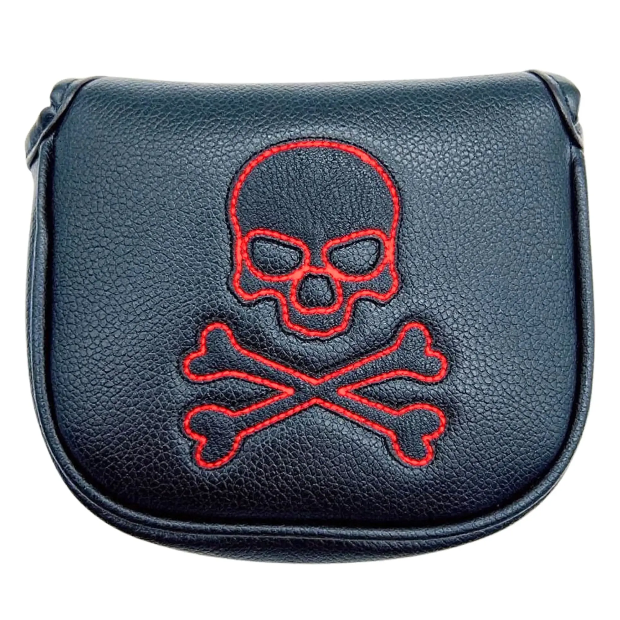 Skull Embroidered Golf Mallet Putter Headcover for Most Brand,Golf Accessories for Men Golfers Christmas Gift