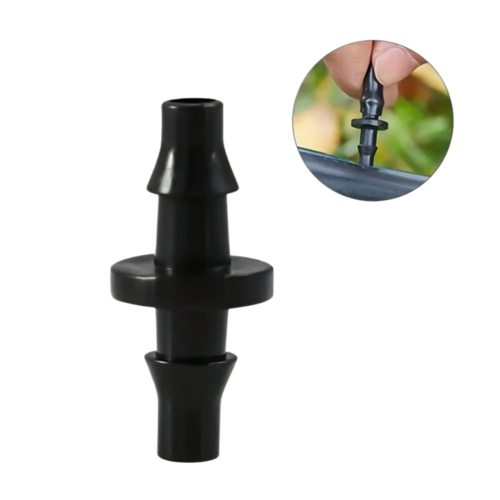 100 Pieces Of Garden And Landscaping 4/7 Double Hook Drip Irrigation Hose Connectors For Garden And Field Irrigation Accessories