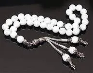 IQRAH Shell Stone Rosary (925 SETTING SILVER 8mm)