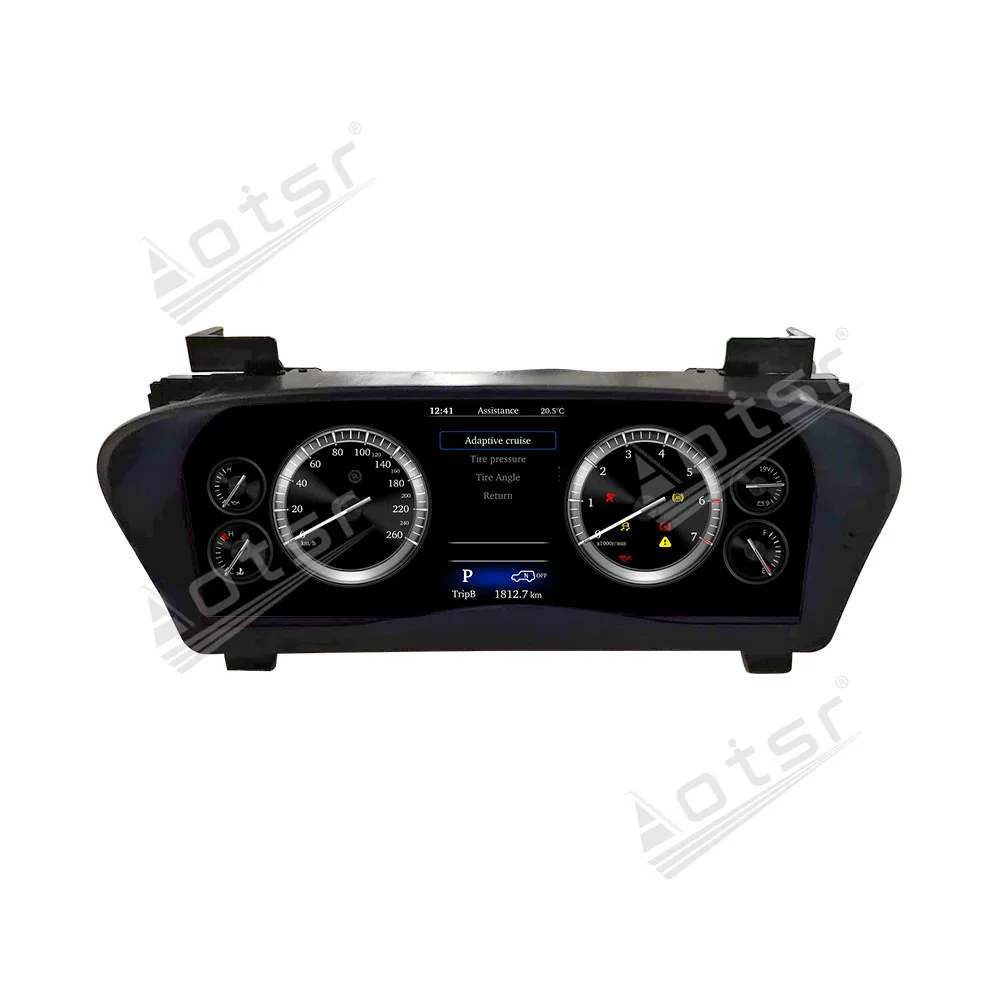 12.3 inch Digital Cluster For Toyota Elfa 30 LCD instrument panel  Virtual Cockpit Speed Meter High Compatibility Plug and Play
