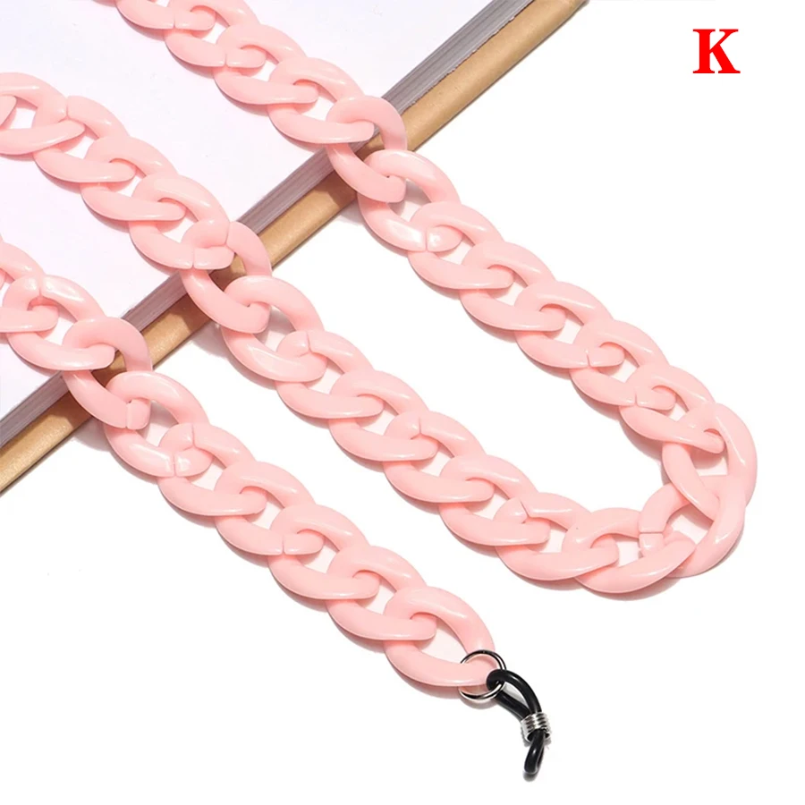 1Pcs Glasses Chain New Acrylic Candy Color Sunglasses Chains Straps Necklace Chunky Lanyards Neck Eyeglasses Holder Cord