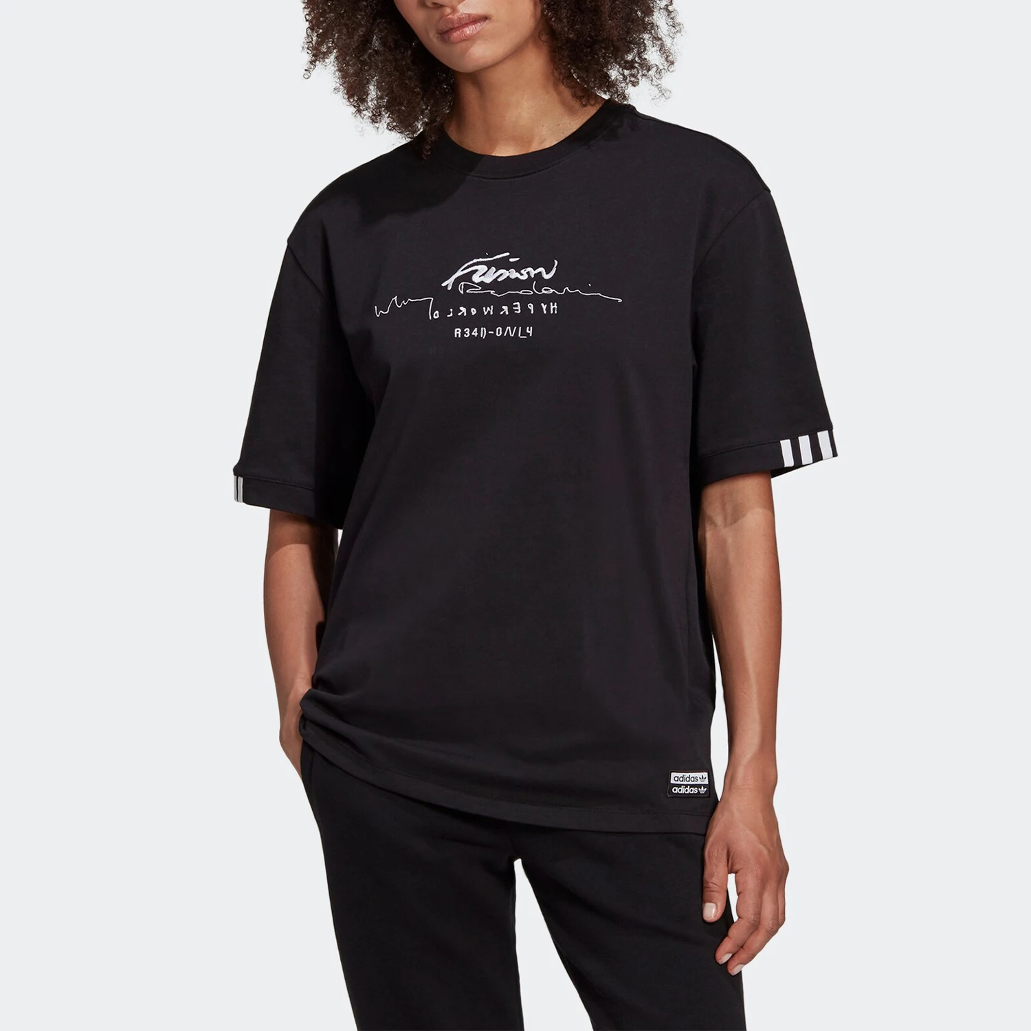 

Adidas Authentic Three Leaves Women's Summer Sports Short Sleeve T-Shirt GD2975