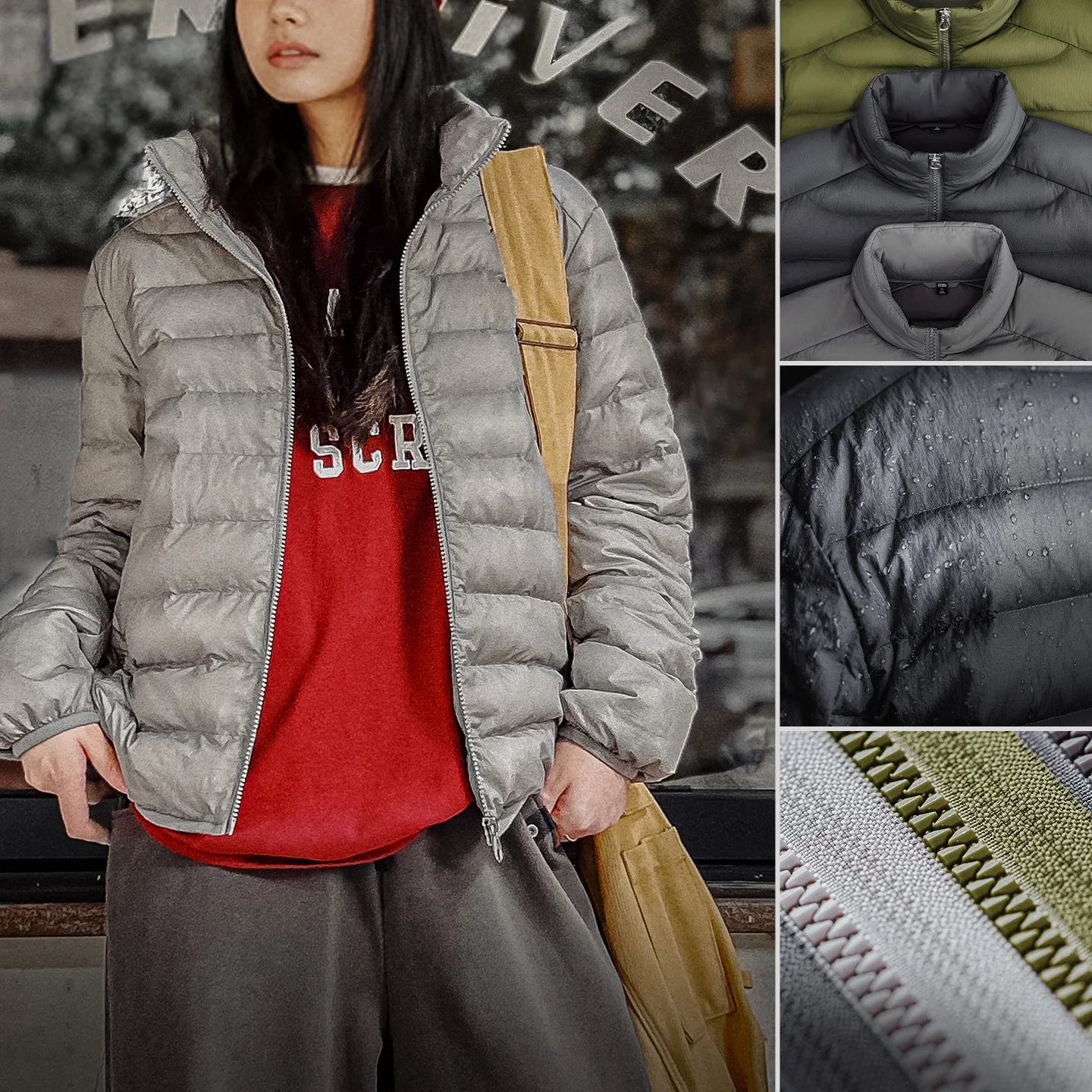 

Maden Women's Down Jacket 90% White Duck Down Lightweight Puffer Stand Collar Warm Inner Layer Casual Thermal Coat for Winter