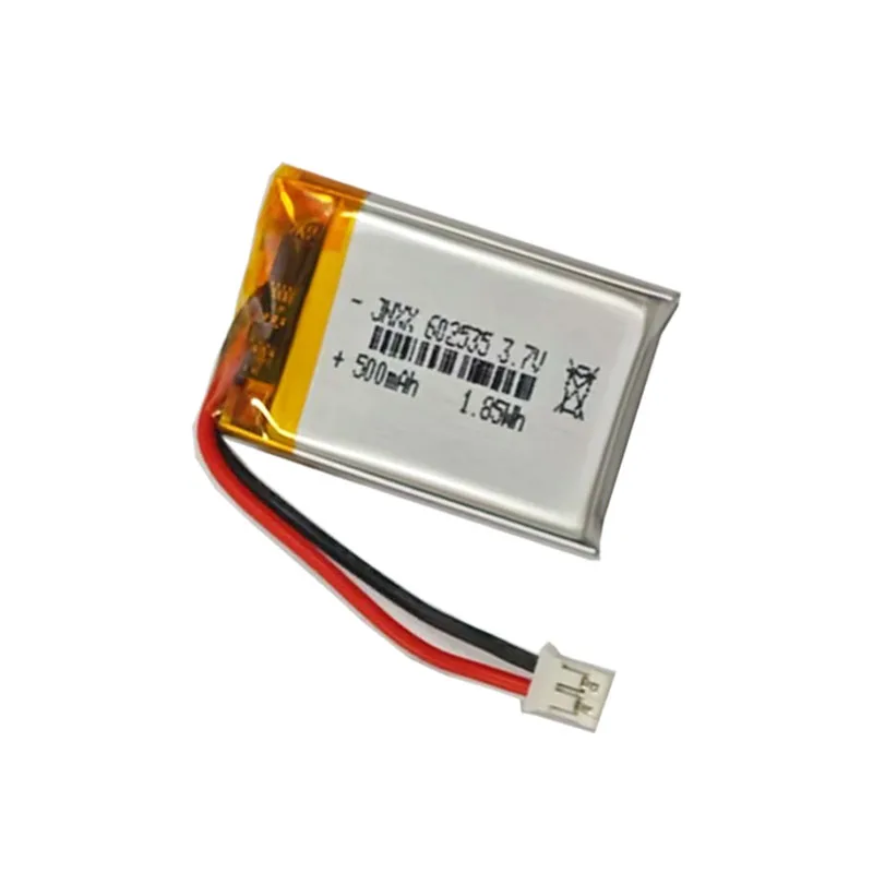 602535 3.7V 500mAh Rechargeable Lithium Polymer Li-Po Batteries for MP3 MP4 MP5 GPS Toy DIY DVD Smart Lock Speaker