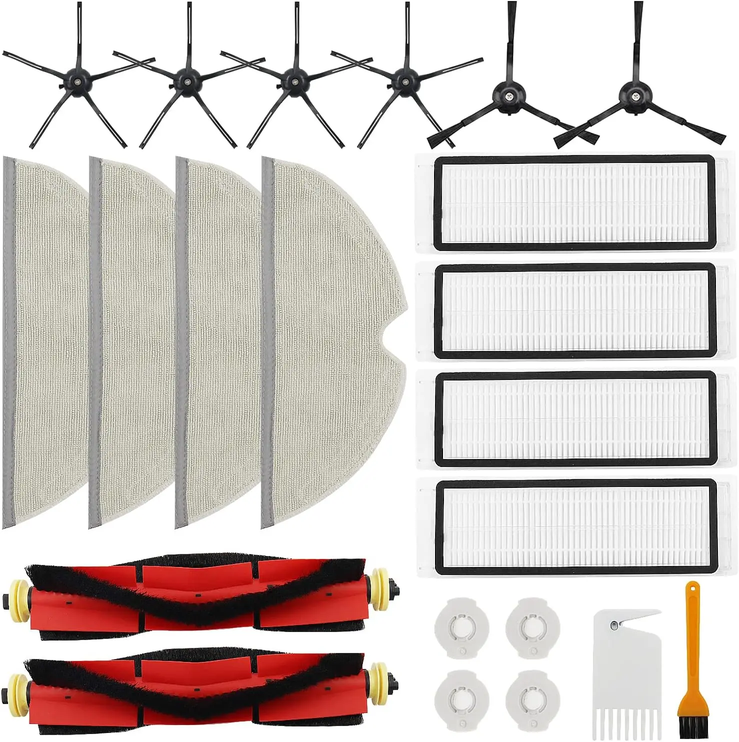 

Compatible For Roborock S5 S50 S55 S6 Max MaxV Pure E4 E5 S502-00 Replacement Parts Accessories Main Side Brush Hepa Filter Mop