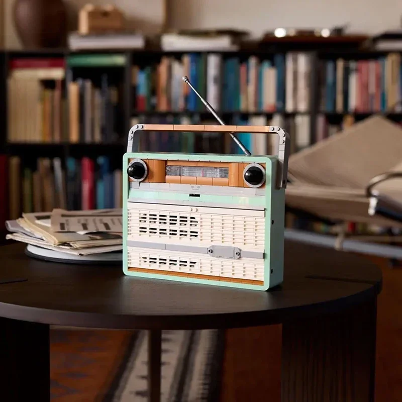 

906PCS Creative Retro Radio Building Blocks Household Electrical Appliances Educational Toys Assemble Bricks Gift For Children