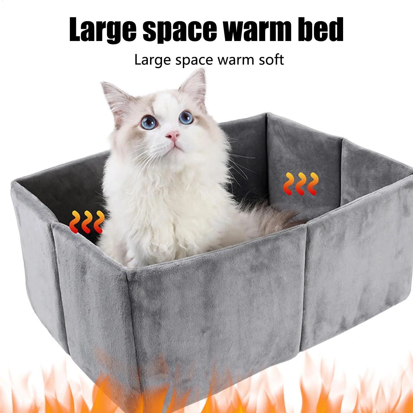 

Cat Bed Cat Beds for Indoor House Cave Kennel Insulated for Pet Kitten Outdoor Calming Puppy Sleeping Animal Travel Winter