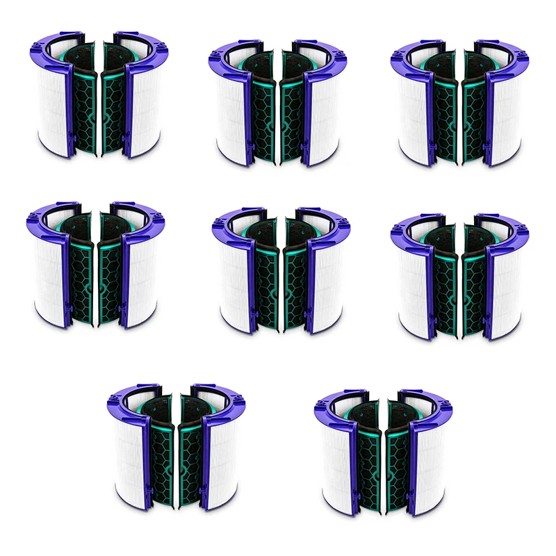 

8 Sets For Dysons Replacement Round HEPA Filter and Active Carbon Filter 200*210*220MM TP07 TP04 HP04 DP04 TP05 HP05 Glass Fiber