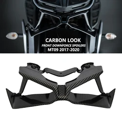 For Yamaha MT09 Carbon Downforce Naked Frontal Spoilers Winglet Aerodynamic Wing Front Spoiler Kit MT 09 SP MT-09 2017-2020 2019