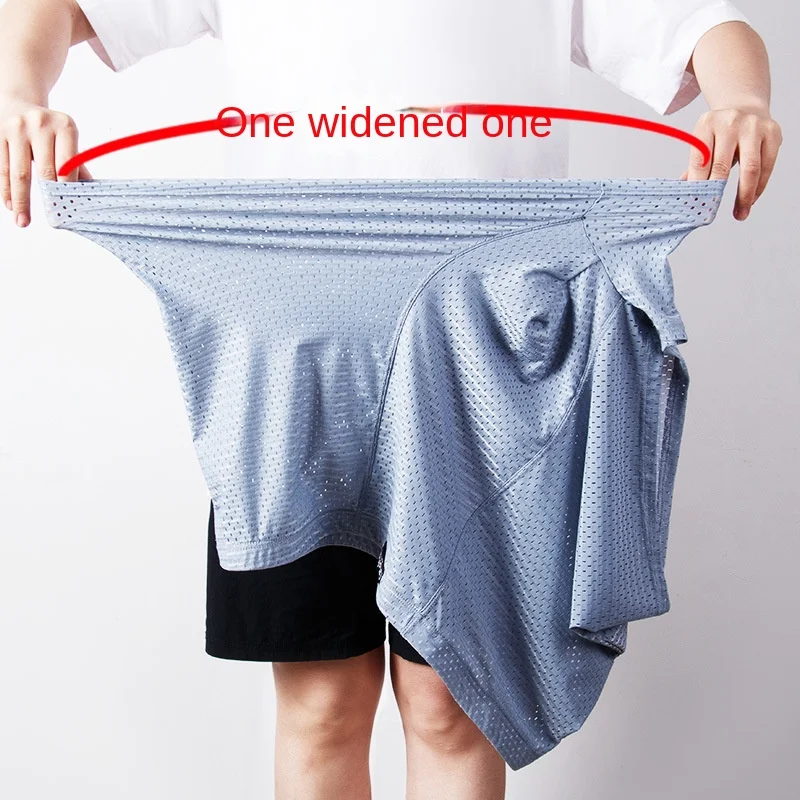 3-13XL Plus Size Men\'s Enlargement Panties Mesh Men\'s Briefs Big Size Boxers Underwear Male Slip Ice Cold xxxxxxl Free Shipping