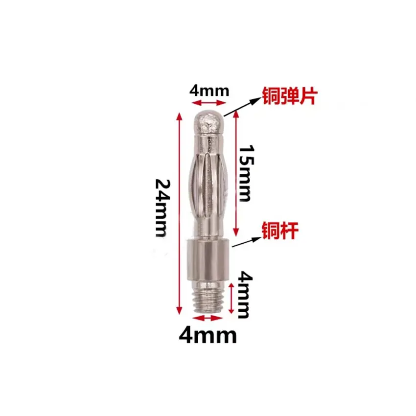 10 sztuk 3mm 4mm typu latarnia wtyczka bananowa z gwintem M3 M4 M5 wtyk Audio bezlutowane na zimno elektryczne DIY