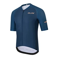 Raudax-Camiseta de ciclismo azul para hombre, Top de carreras de manga corta, ropa de verano para bicicleta, cómoda y transpirable, Maillot, 2025