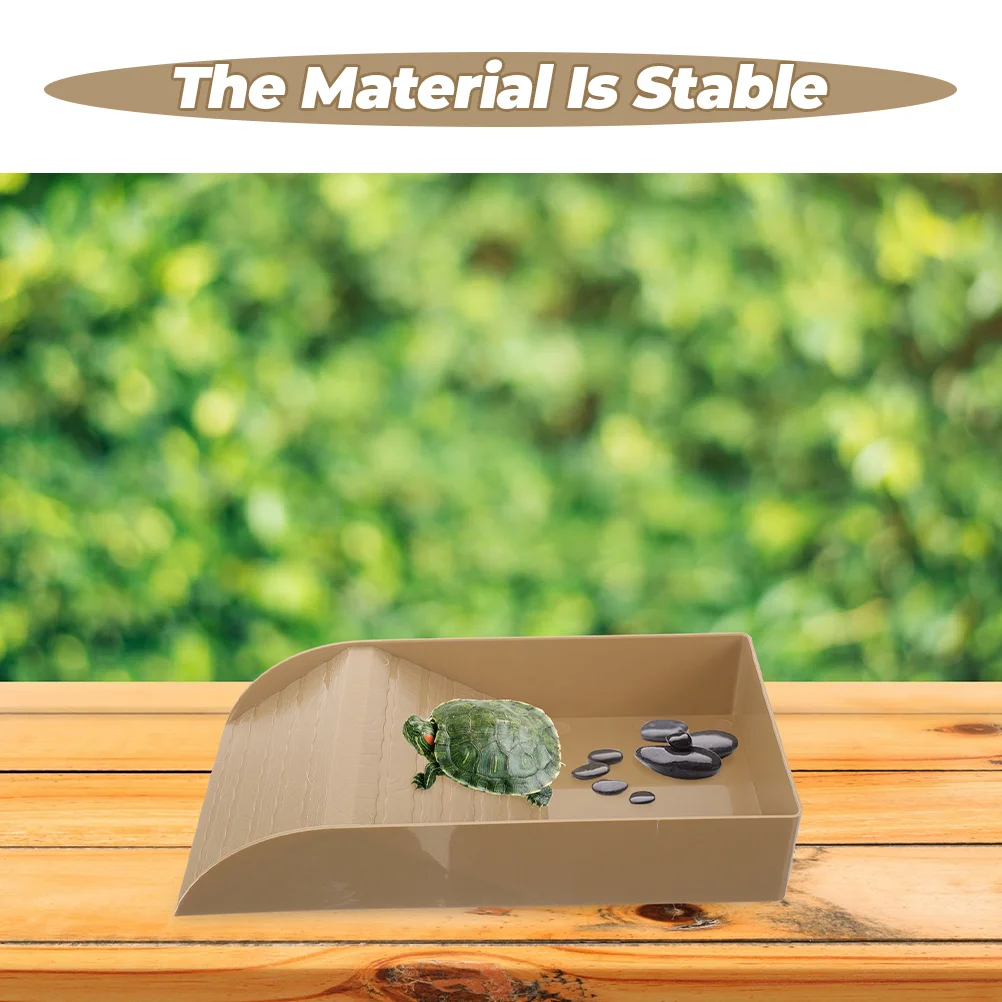 

Turtle Basking With Ramp Reptile Resting Platform Fish Tank Decor Aquarium Landscaping Tortoise Habitat Accessory Durable