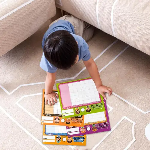 Imagen 2 del producto Tabla de pegatinas para niños, tabla Visual magnética de tareas para niños, suministros educativos para el hogar, para entrenamiento de orinal