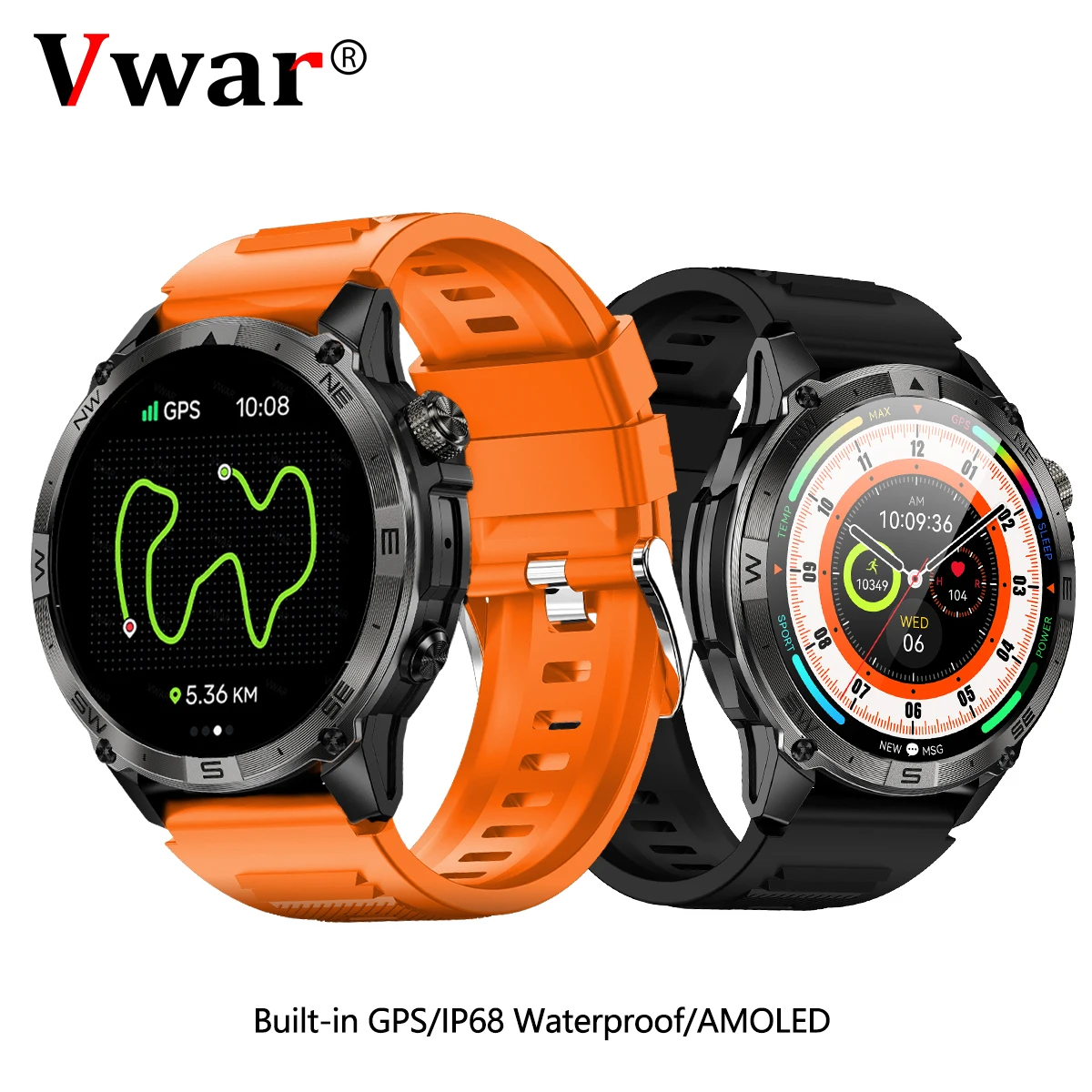 

T-Rex Ultra GPS Smart Watch 5 ATM Waterproof Built-in Dual-band GNSS Compass Military Sport Smartwatch Men 2025 New For Xiaomi