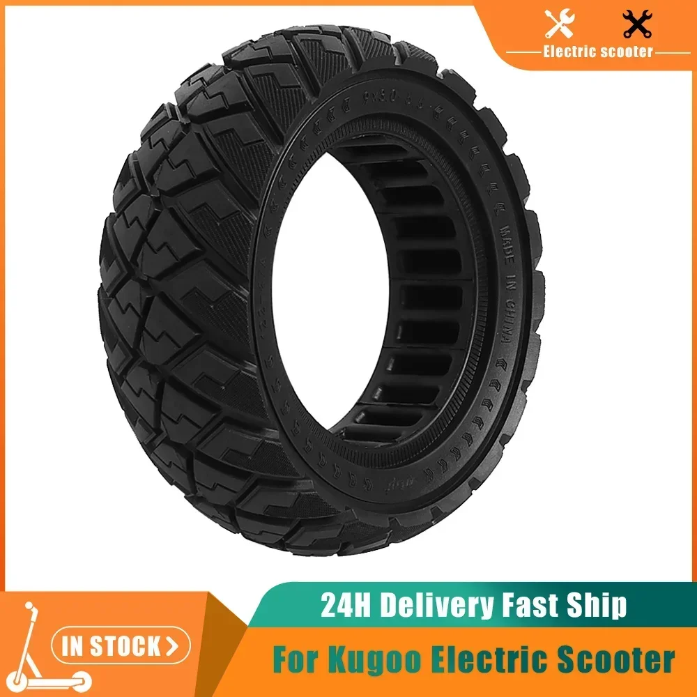 

9*3.0-5.5 Off-road Solid Tire For KUGOO KIRIN Kukirin G2 Pro Electric Scooter Explosion-proof Anti-skid Tyre Parts