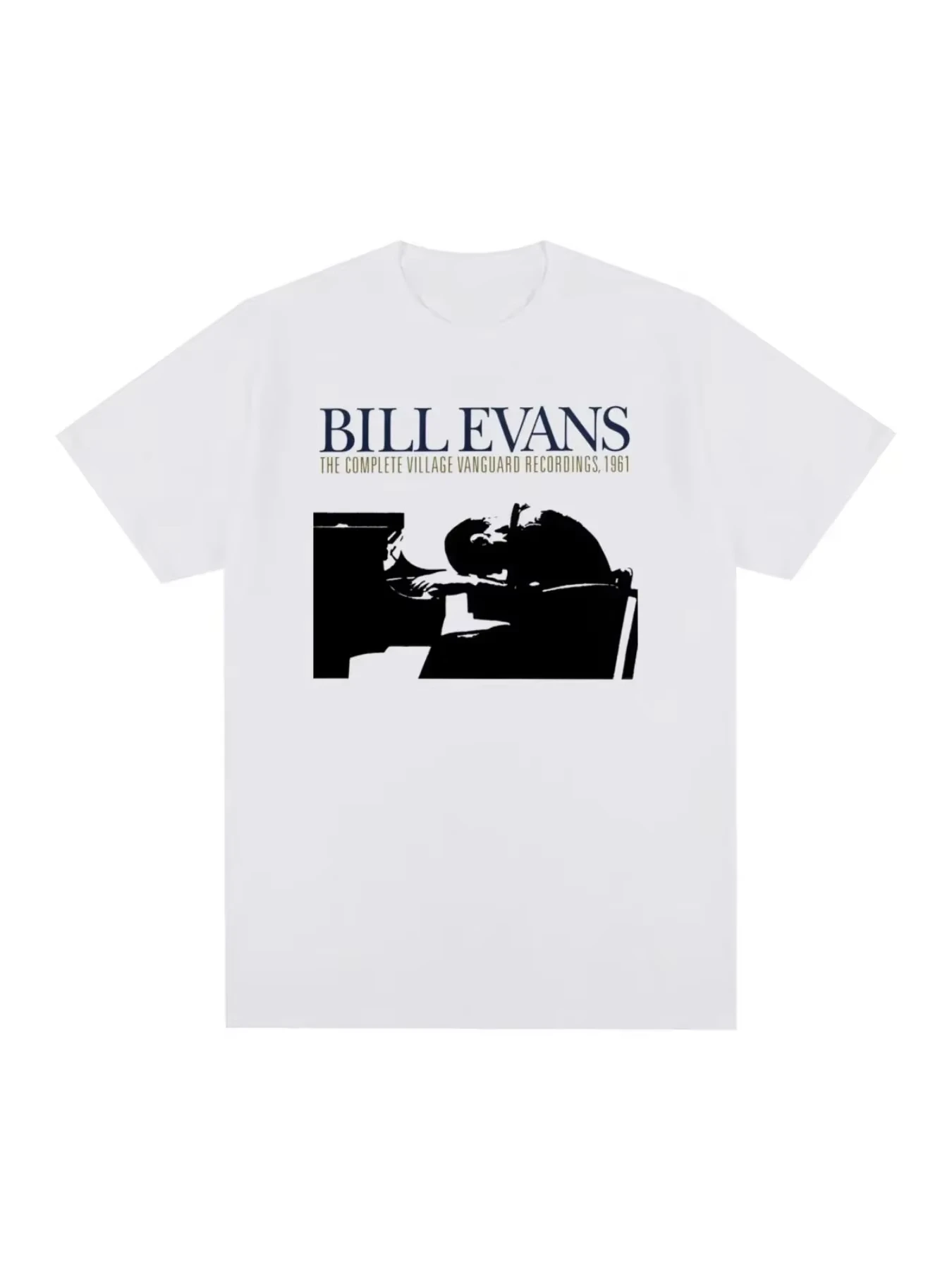2026 Bill Evans Retro T-shirt Jazz Piano Music 60s Cotton Men's T-shirt New Short Sleeved T-shirt Me