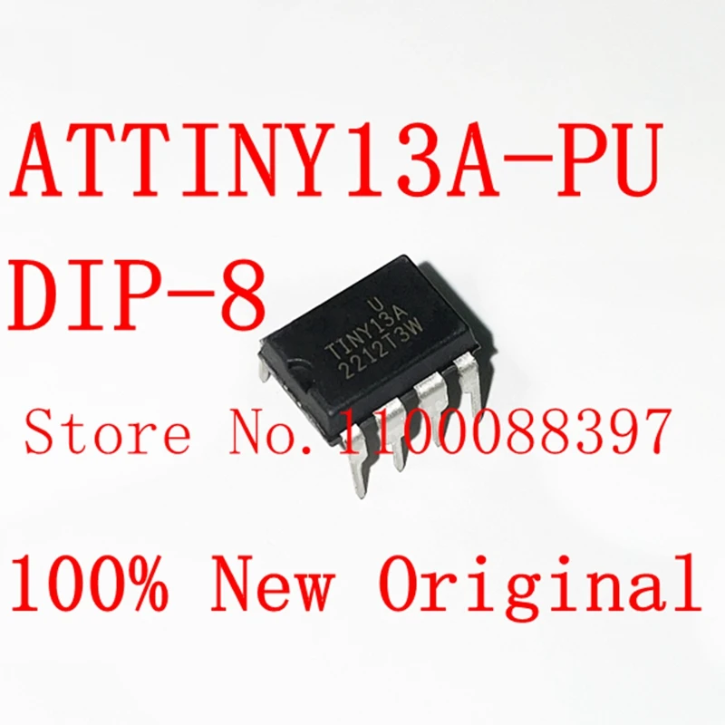 2 unids/lote ATTINY13A-PU ATTINY13A TTNIY13A DIP-8 AVR microcontrolador
